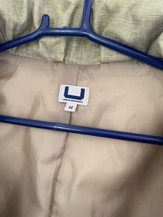 Chaqueta beige/verde militar