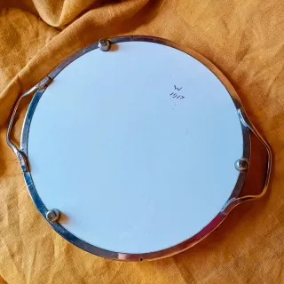 Piatto torta cromato Jugendstil spritzdekor 1917