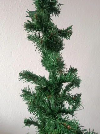 Árbol de Navidad artificial verde, de 1m.