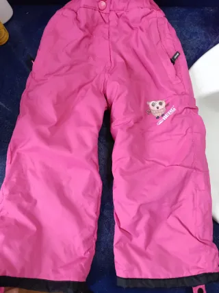 Pantalón de nieve rosa 2-3 años