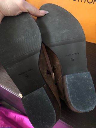 Texani Latika pelle scamosciata marrone