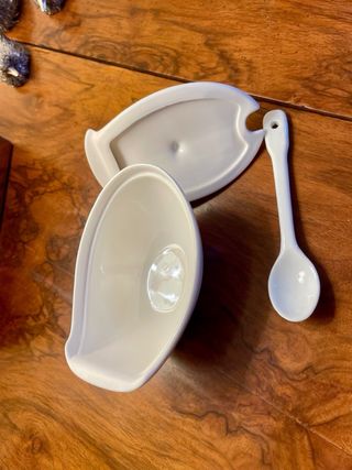 Zuccheriera/salsiera design bianca