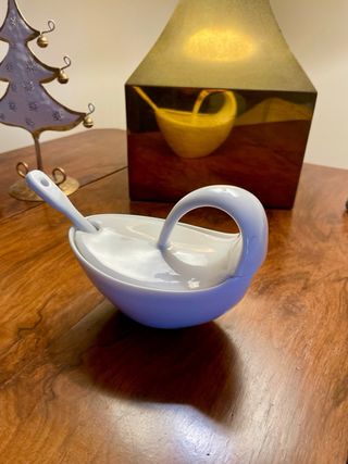 Zuccheriera/salsiera design bianca