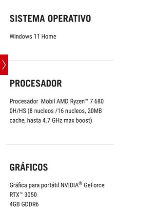 Portátil Gaming Asus Rog Strix G15 G513RC