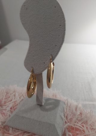 Preciosos Pendientes Criollas Chapado en oro 18k