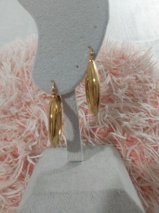 Preciosos Pendientes Criollas Chapado en oro 18k