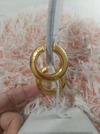 Preciosos Pendientes Criollas Chapado en oro 18k