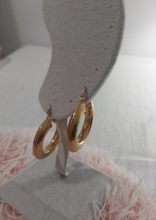 Preciosos Pendientes Criollas Chapado en oro 18k