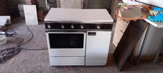Cocina de gas con plancha barbacoa