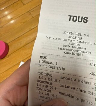 Bolso Tous Beige y Blanco