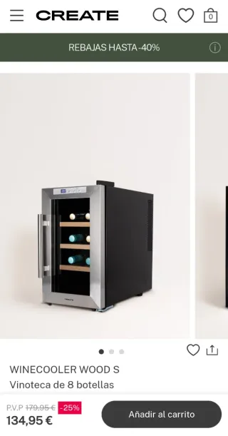 Vinoteca - enoteca CREATE WOOD S - 8 botellas