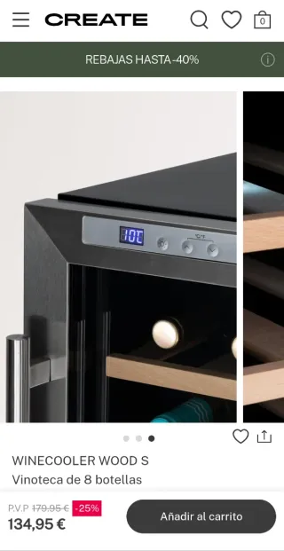 Vinoteca - enoteca CREATE WOOD S - 8 botellas