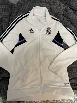 Chándal Adidas Real Madrid Blanco y Negro