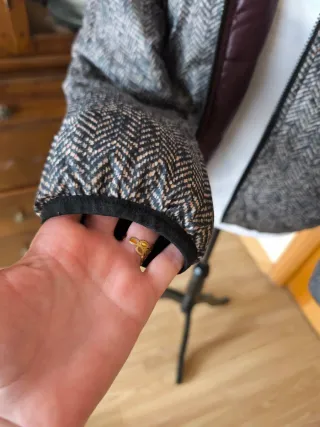 Chaquetón acolchado impermeable gris