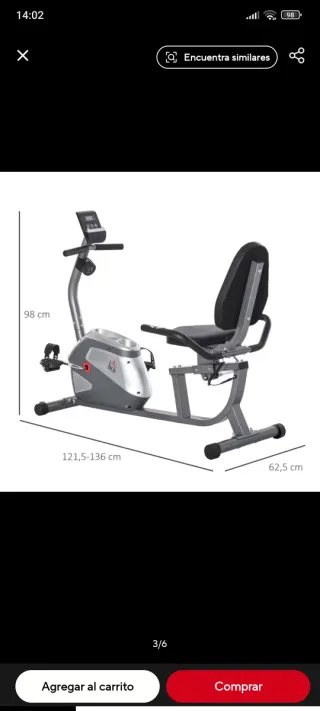 Bicicleta Estática HOMCOM sin Uso