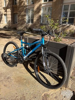 Bicicleta Montaña Rockrider 6.0 Azul 24 pulgadas