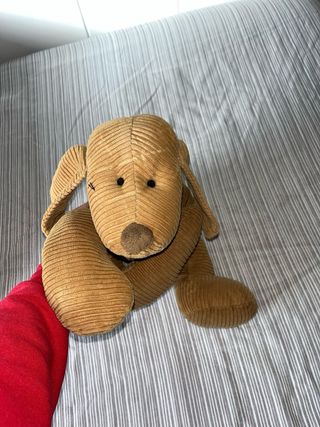 Peluche perro corduroy marrón