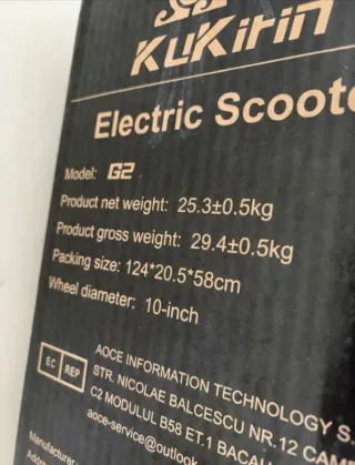 Patinete Eléctrico Kukirin G2