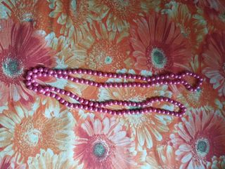 Collana perle rosa