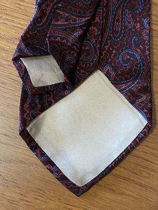 Cravatta seta fantasia paisley