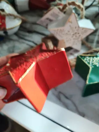 Set 3 Stelle Decorative Natalizie