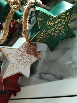 Set 3 Stelle Decorative Natalizie