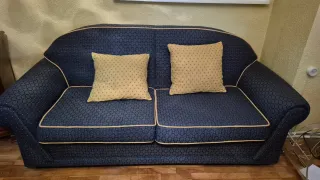 Sofá 3+2 y 2 butacas tela