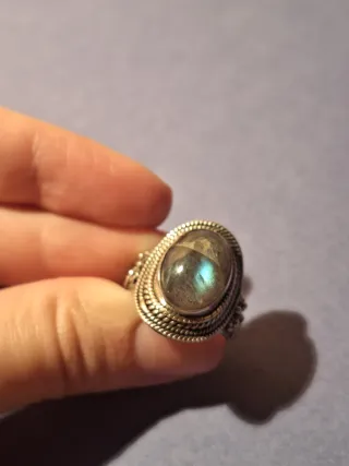 Anillo Plata con Labradorita