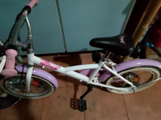 Bicicleta Niña Paseo Decathlon Rosa