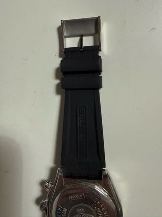 Cinturino Breitling Nero Argento