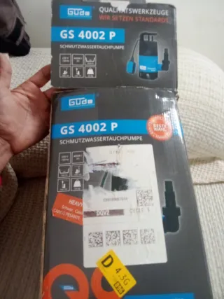 Bomba de agua sucia Güde GS 4002 P