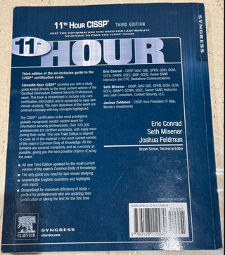 Eleventh Hour CISSP® Study Guide