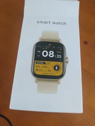 Reloj Inteligente Smart Watch Dorado