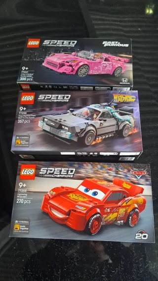 3 LEGO Speed Champions (77241, 77256, 77255)
