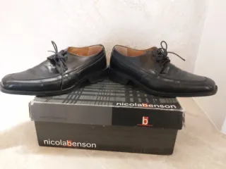 Scarpe eleganti Nicola Benson uomo nere