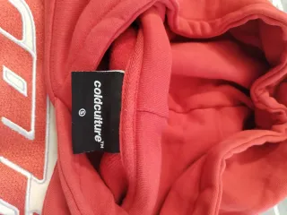 Sudadera ColdCulture Roja y Blanca Talla S