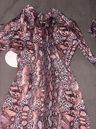 Vestido sexy estampado serpiente
