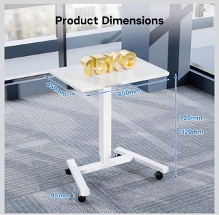 Mesa elevable de oficina blanca escritorio de pie