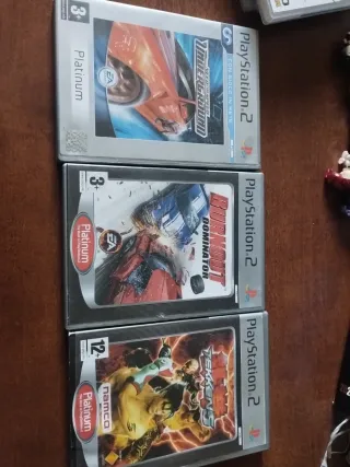 3 Giochi PS2 + Memory Card 256MB