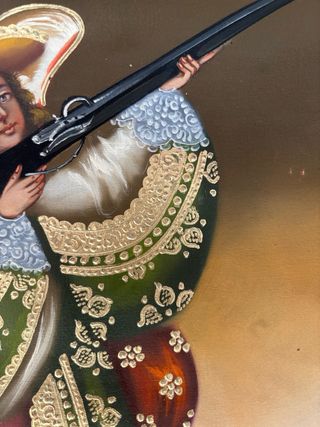 OFERTA Lienzo Ángel Arcabucero Perú Cuzco