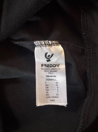 Felpa Freddy Nera Taglia XS