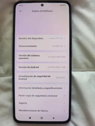Xiaomi 13T Pro 1TB Negro