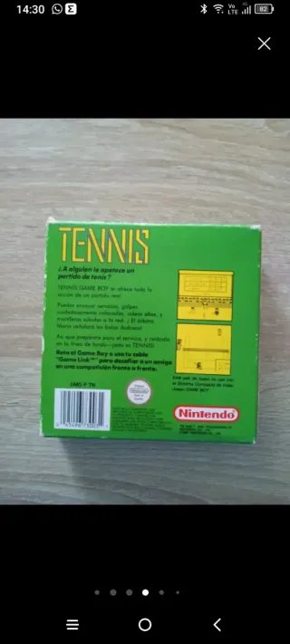 Gioco Tennis Nintendo Game Boy