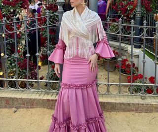 Vestido Flamenca Rosa