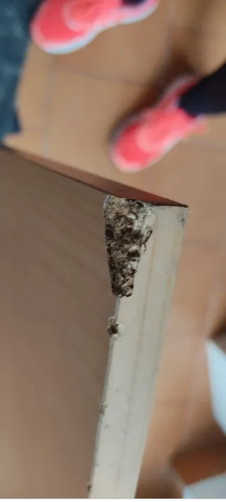 Espejo de madera natural