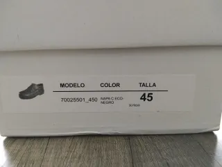 Zapatos negros hombre  talla 45