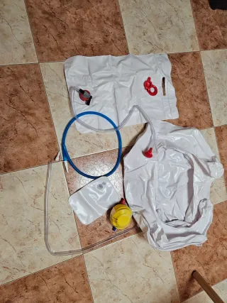 Bañera hinchable bebé con accesorios