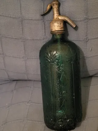 Sifón antiguo verde Barcelona