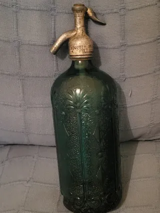 Sifón antiguo verde Barcelona