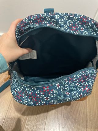 Mochila Roxy Estampada Marrón y Azul